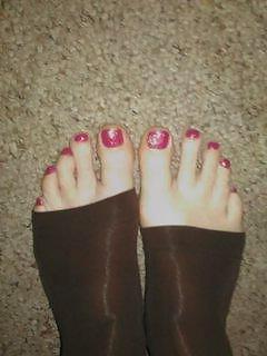 20P Cougar Mrs. C A redhead with big sexy feet and plump toes