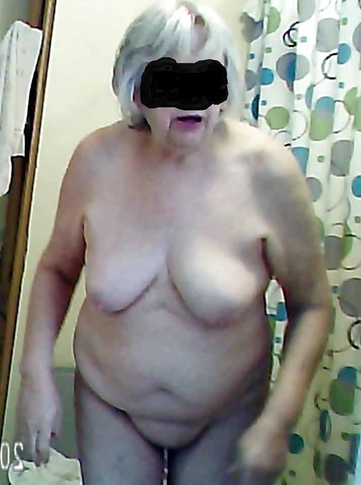8P Granny in shower