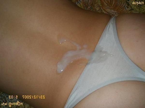 18P Cream on panties!