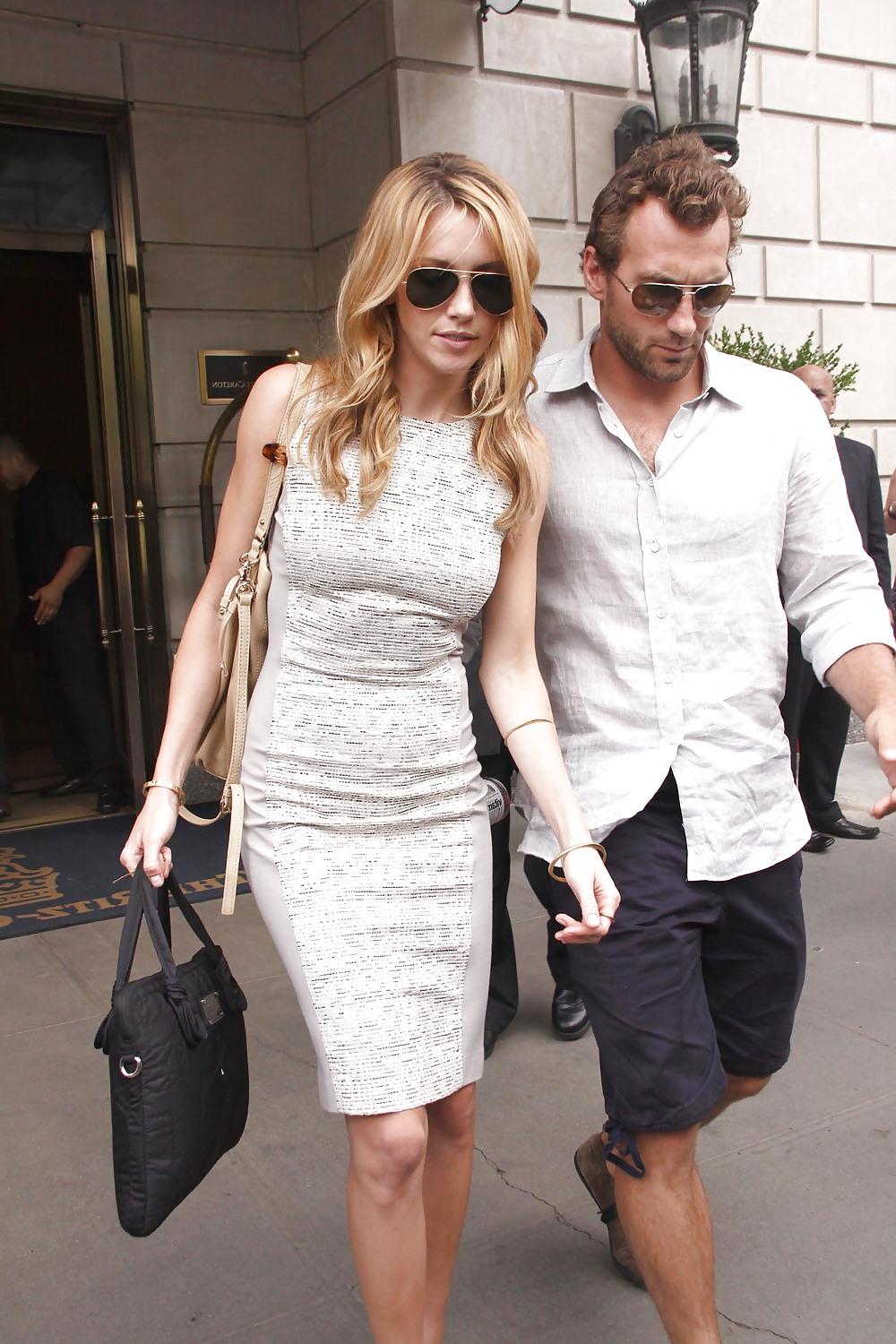 11P Katie Cassidy in a sexy white dress leaving NYC hotel