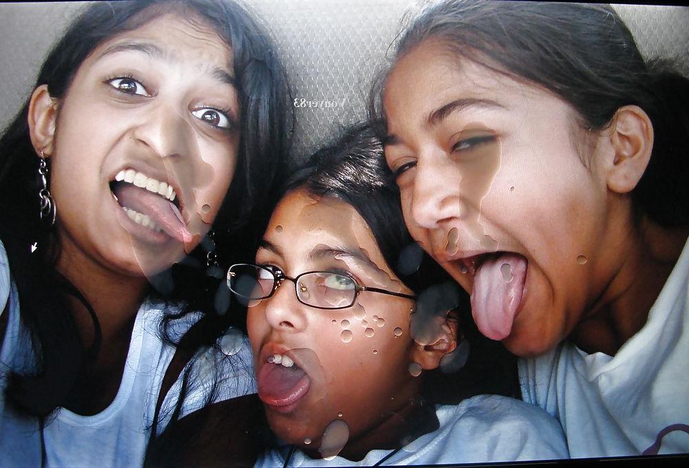 14P Indian sluts geting cock and cum all over them