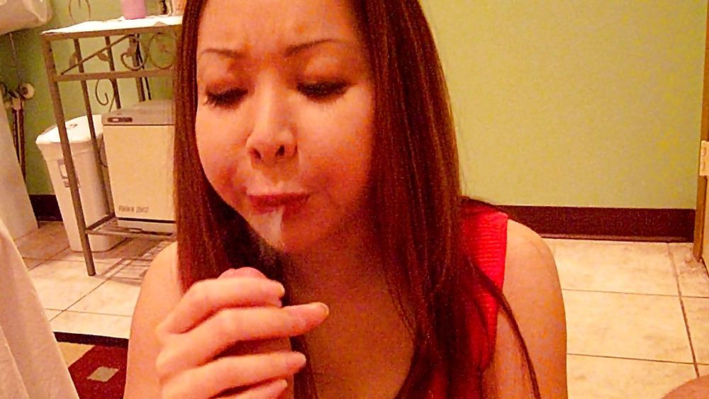 25P Shy love to spit on my cock