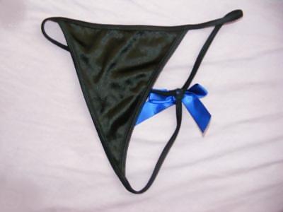 6P My fiancee girl Black Thongs