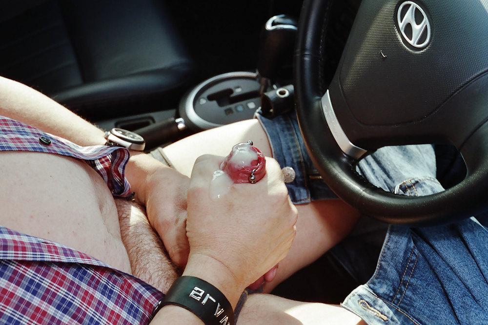 11P Jerk off in my car...