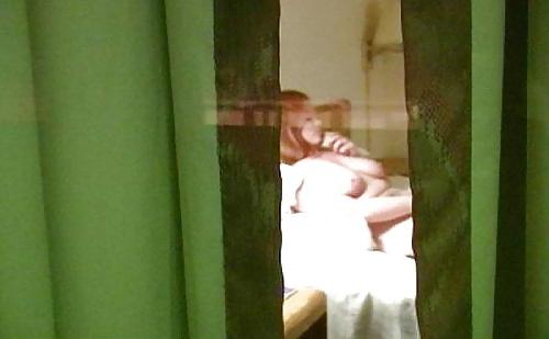 8P Spyin in a window