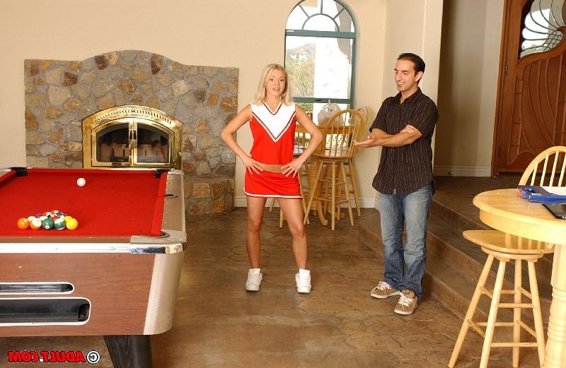 16P Slutty teen gets fucked and tastes some cum at her cheerleader audition