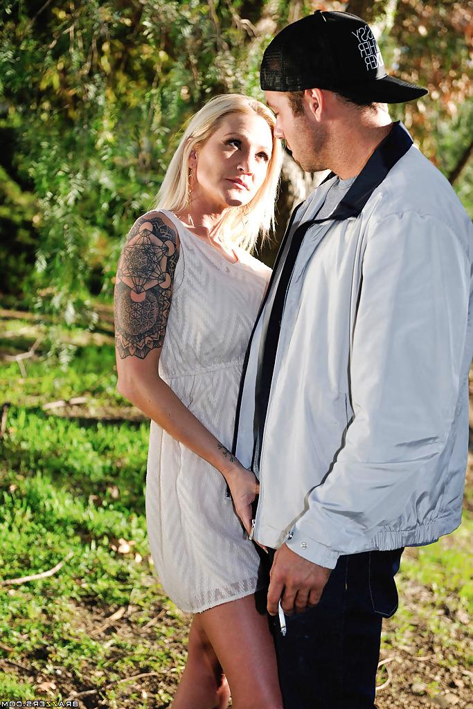 16P Horny housewife Alexis Malone gets seduced by younger man in the woods