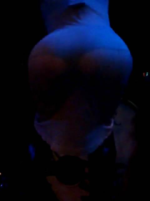 16P Taylor Momsen bent over & ass in see-through dress