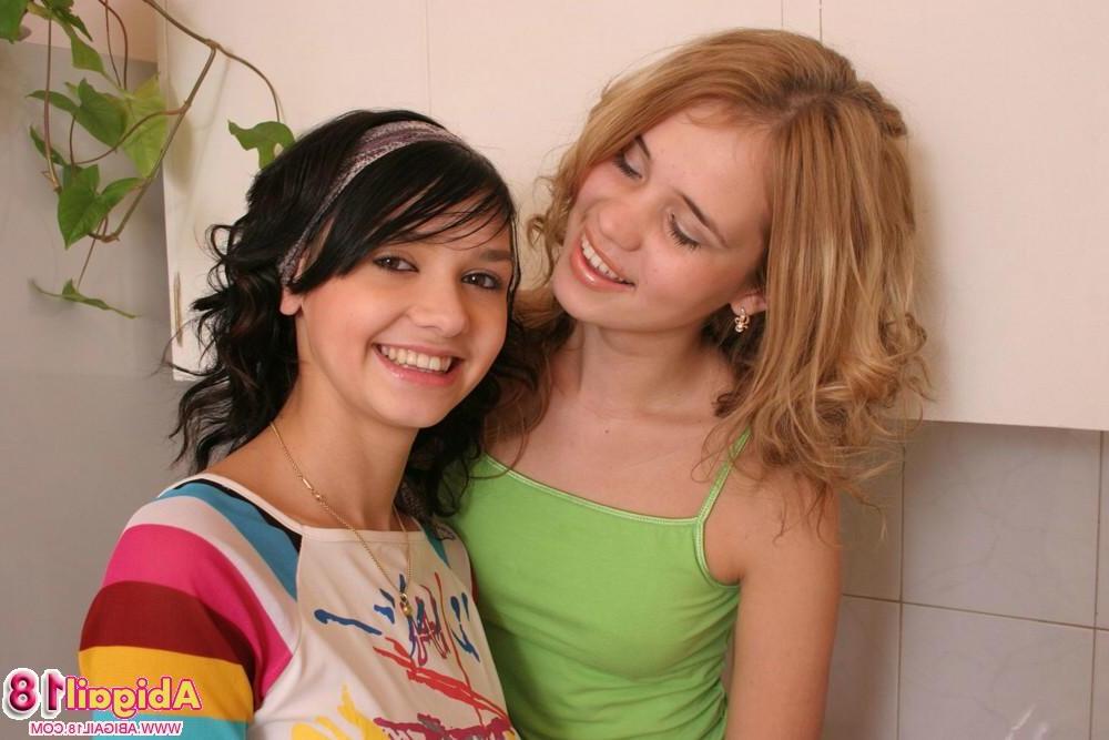 15P Abigail 18 helps her best friend to strip down