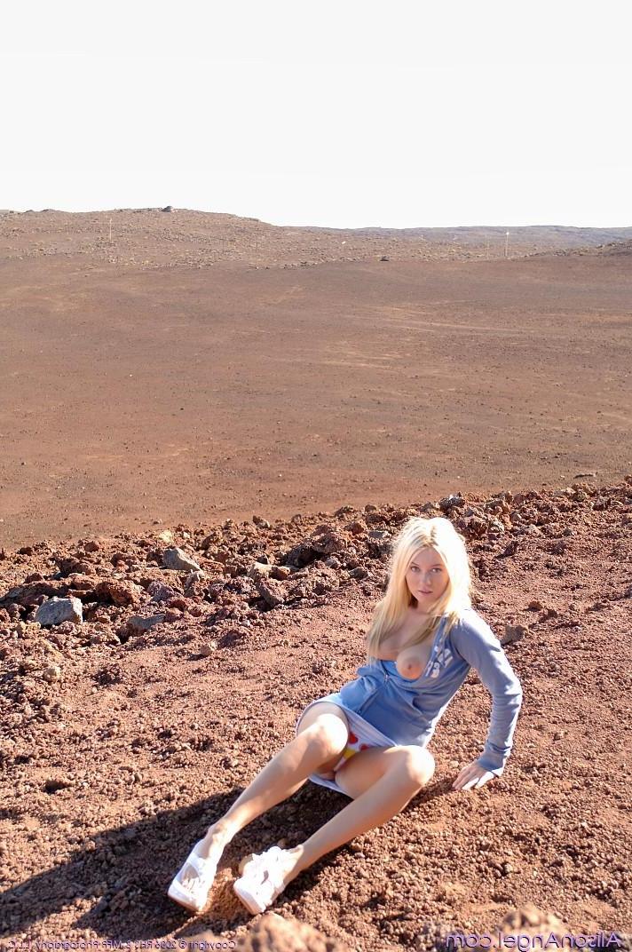 18P Pics of teen star Alison Angel getting hot on her hike