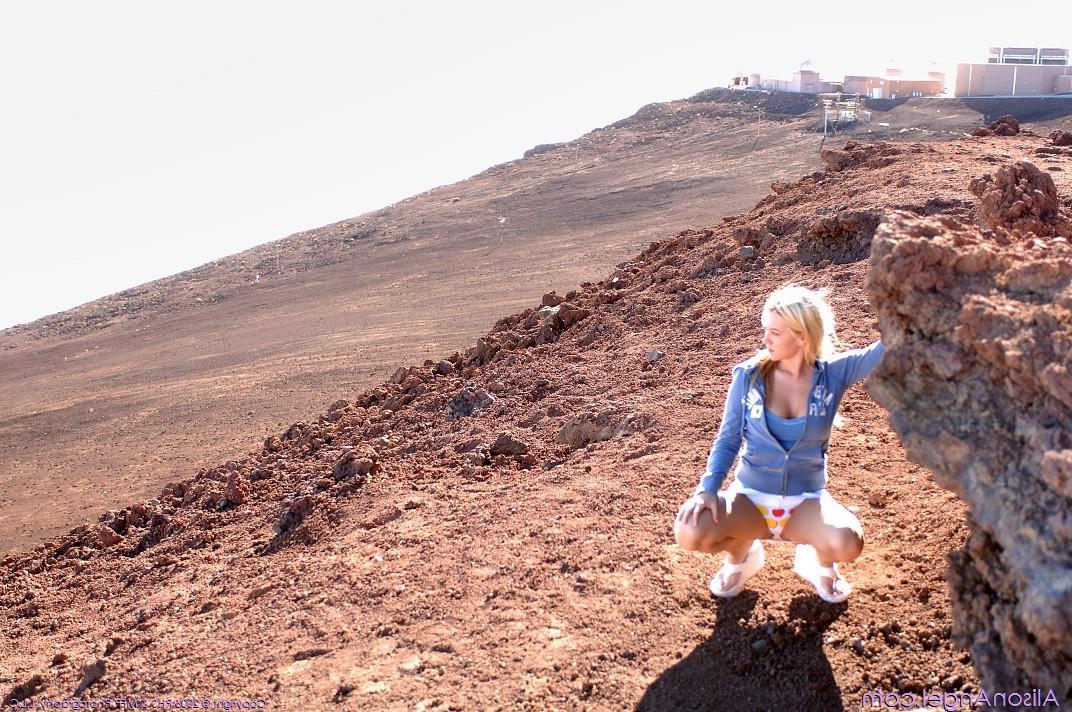 18P Pics of teen star Alison Angel getting hot on her hike