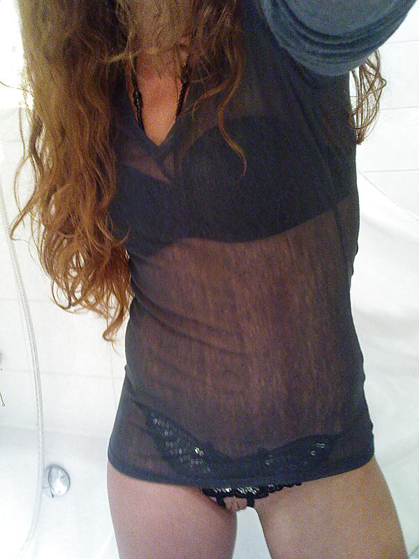14P My pussy in crotchless open thongs 