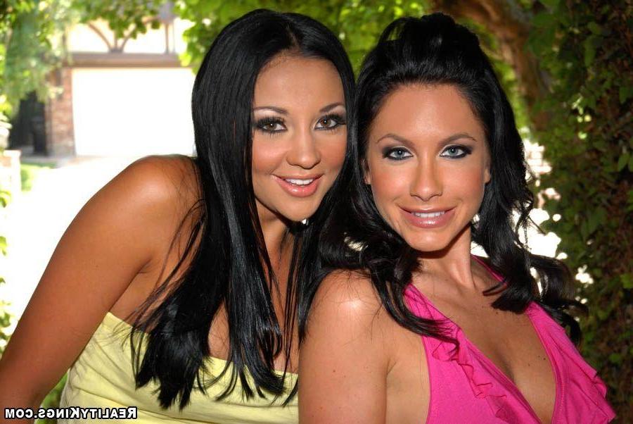 20P Pictures of Audrey Bitoni sharing a cock with her friend