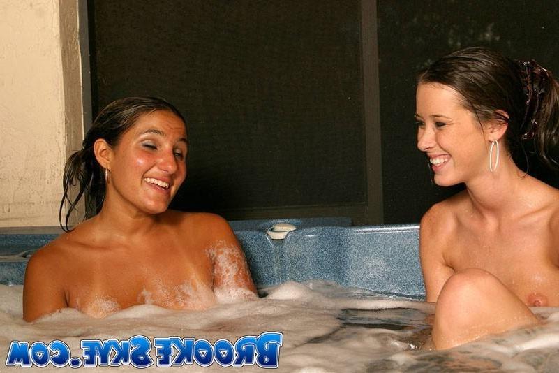 16P Brooke swimming with a friend