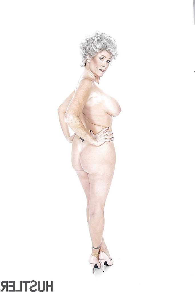 16P Mature pornstar Darla Crane showing off massive granny hooters