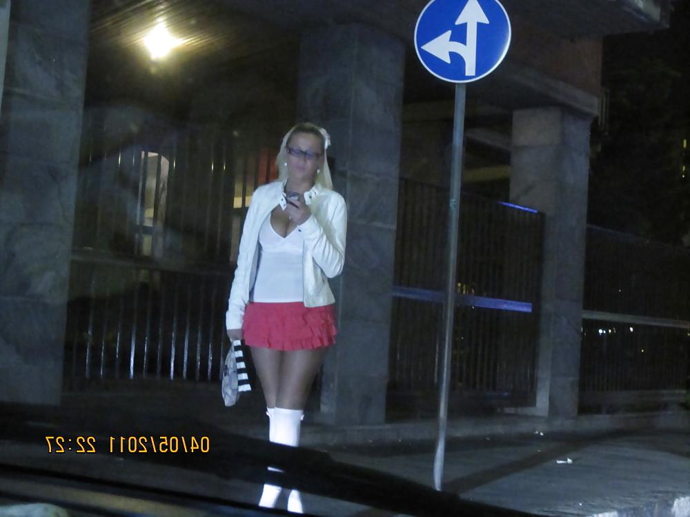 11P Whore on the street in italia