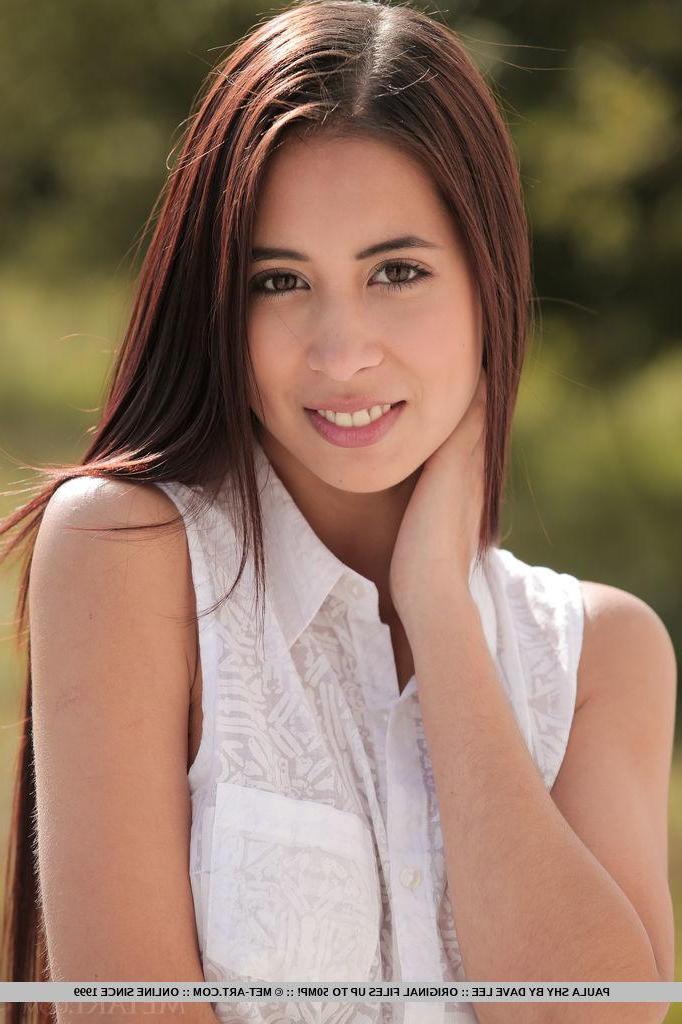 18P Brunette teen Paula Shy strips naked outside in "Kamba"