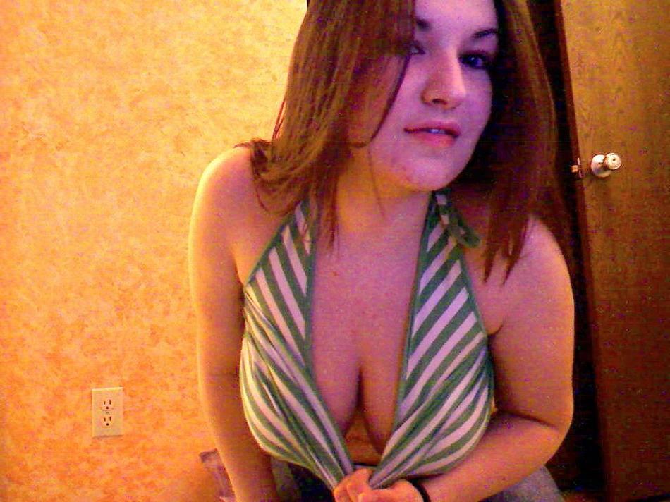 16P Pictures of teen cutie GND Kayla fondling her huge tits
