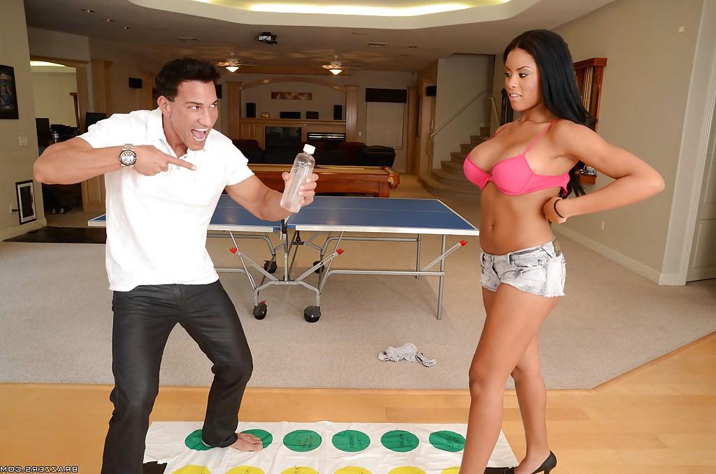 16P Smoking hot ebony teen babe Rihanna Rimes gets banged hardcore