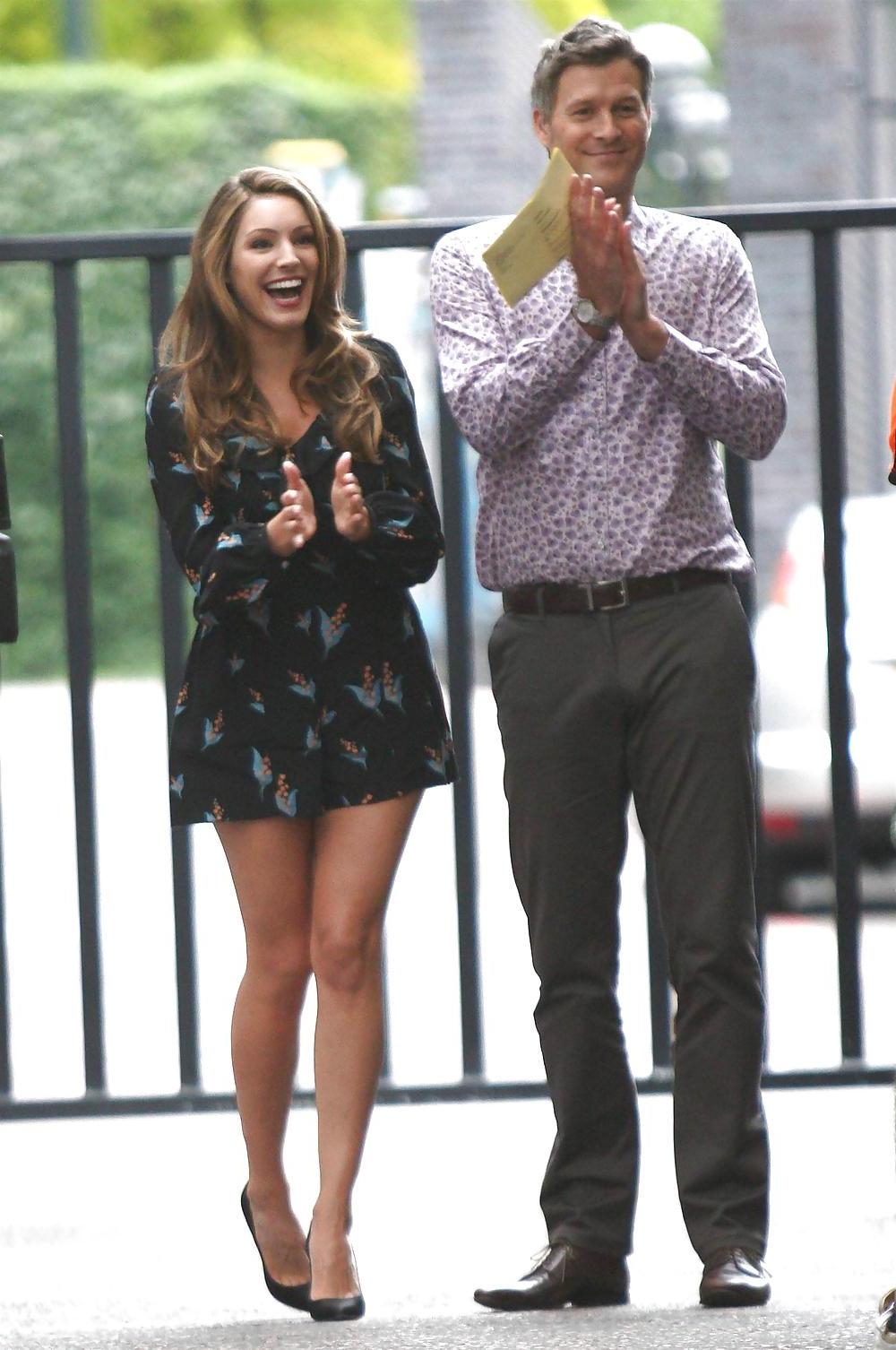 25P Kelly Brook - Outside Daybreak Show in London