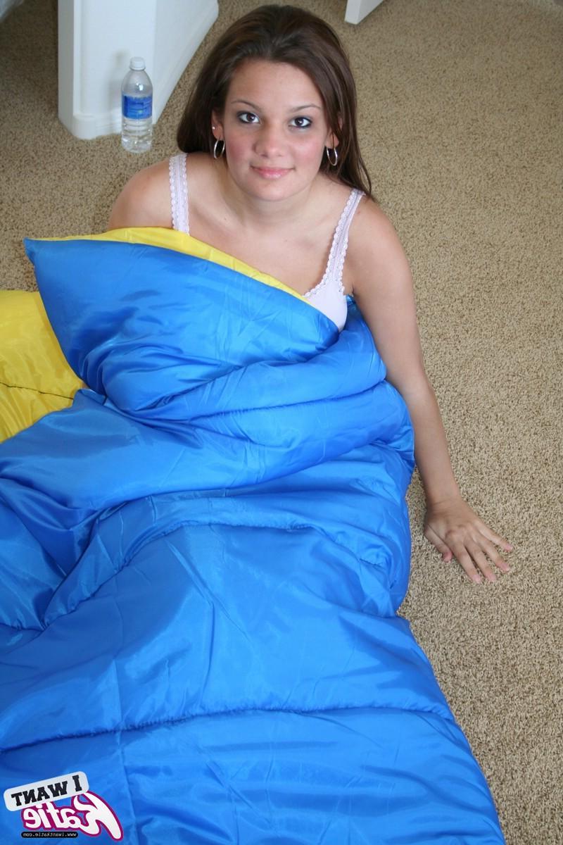 12P Katie is having a sleep over and shows off her perfect little pussy