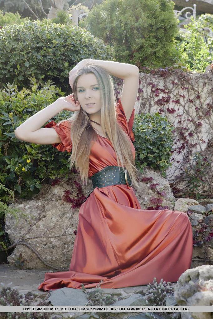 18P Blonde teen Katie A gives you her tight pussy outside in "Sanire"