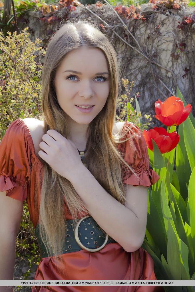 18P Blonde teen Katie A gives you her tight pussy outside in "Sanire"