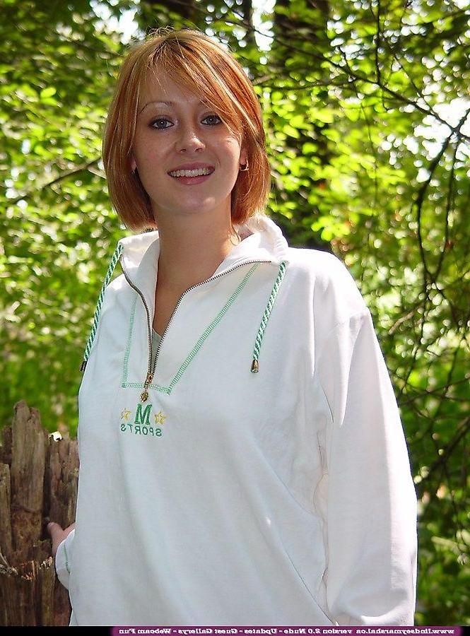 20P Pictures of teen cutie Lindsey Marshal showing her pussy in the woods