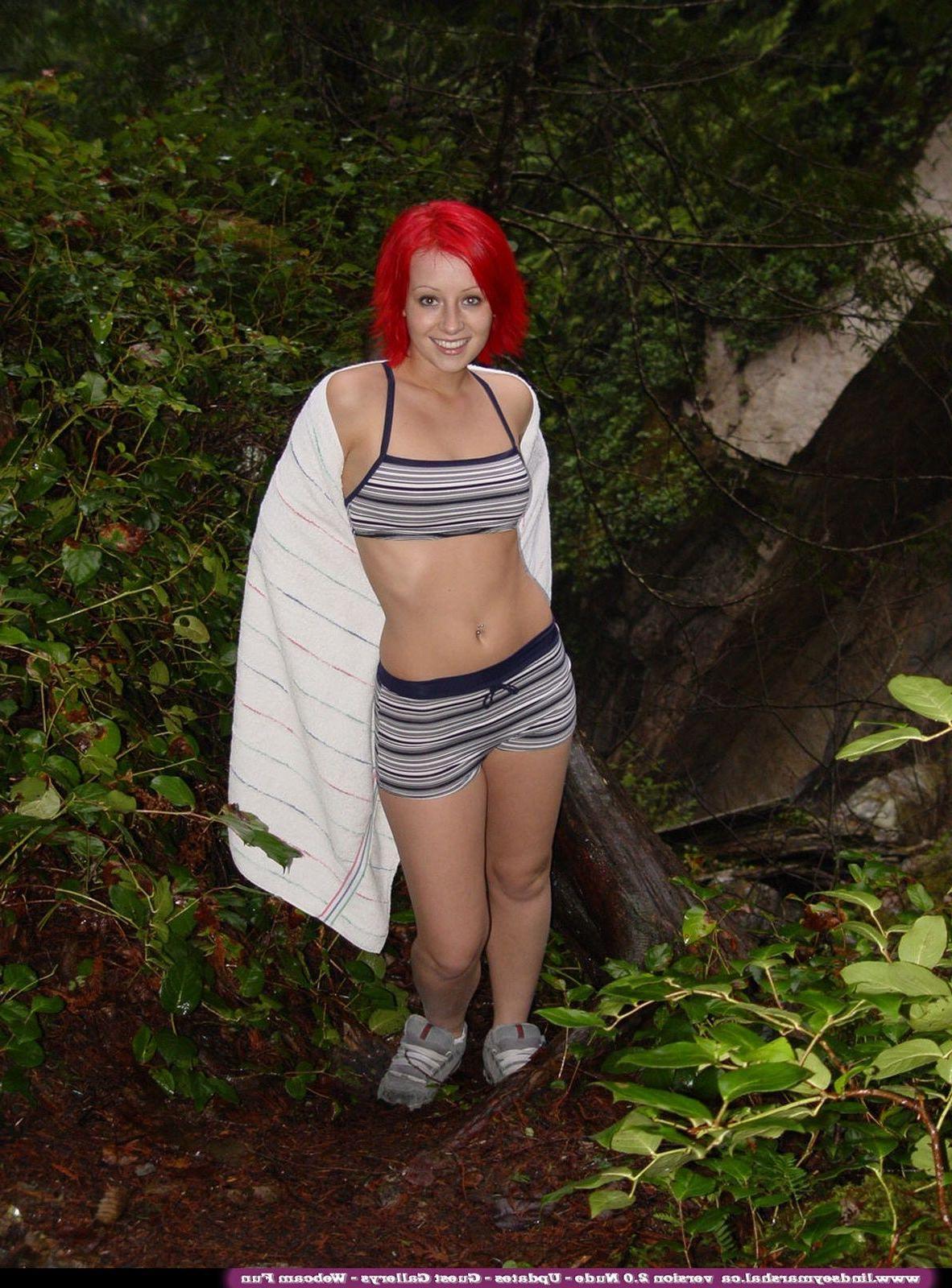 20P Pictures of teen Lindsey Marshal stripping naked for your pleasure