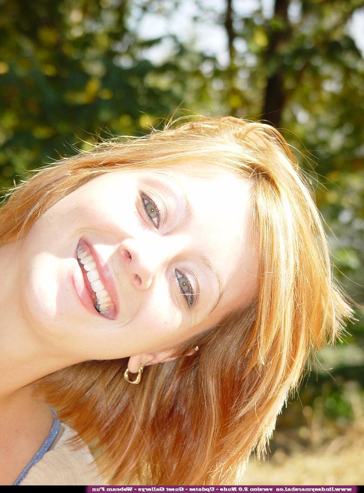 20P Pictures of teen star Lindsey Marshal getting naked outside