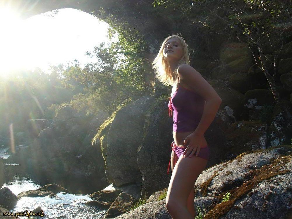 15P Pictures of teen Lovely Lizzy dressed up in skimpy lingerie just for you