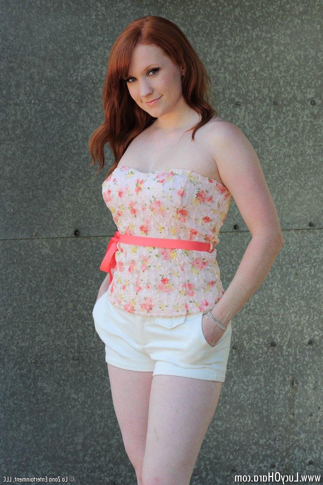 15P Lucy Ohara slides out of her white shorts and plays with her pink...vibrator