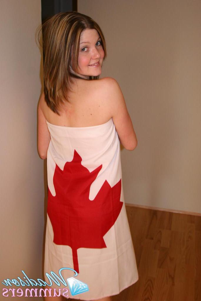 20P Pictures of teen Madison Summers feeling patriotic