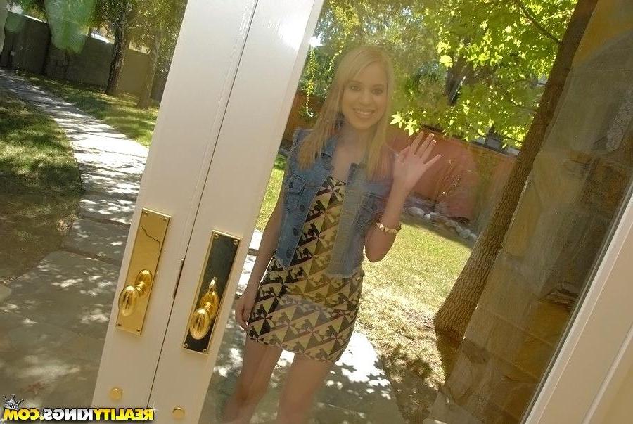 20P Blonde teen Mae Olsen enjoys a hot cum fiesta all over her face