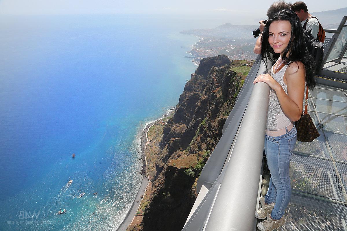 16P Gorgeous hottie Sapphira A gets naked in a foreign country in "Beautiful tourist"