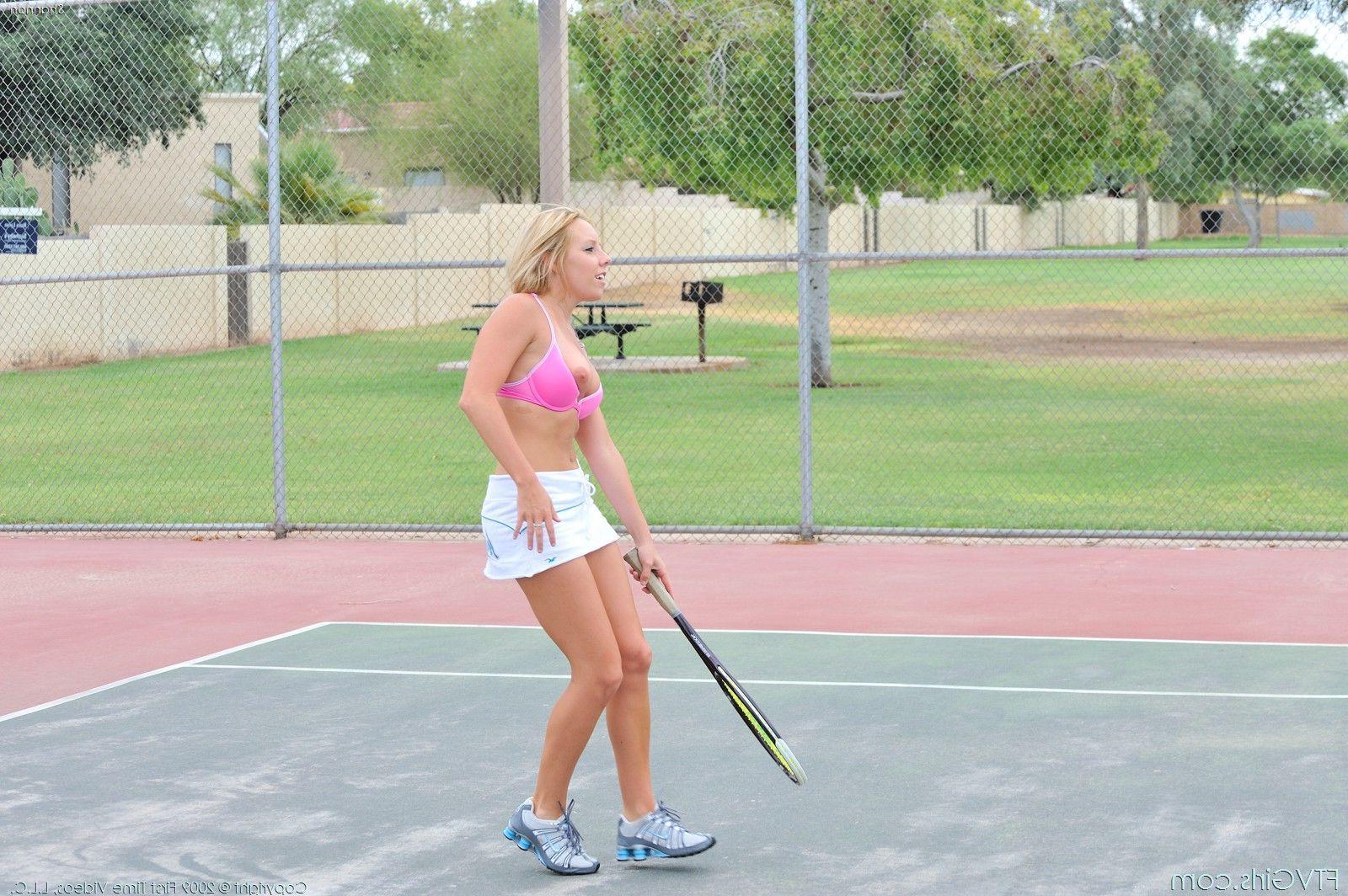 20P Pictures of a hot tennis teen getting horny