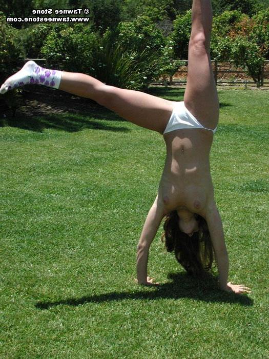 20P Tawnee stone gets hot working out and takes off her clothes