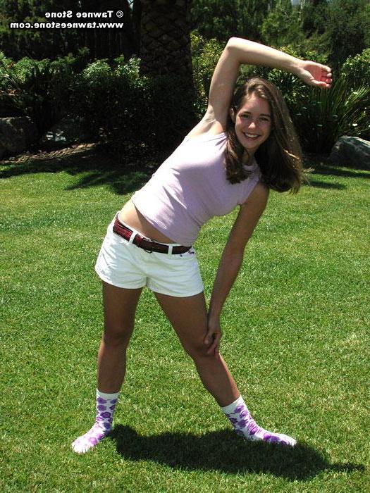 20P Tawnee stone gets hot working out and takes off her clothes