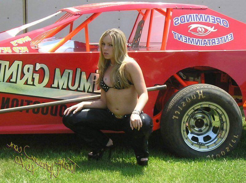 20P Pictures of Trisha Uptown teasing with a sports car