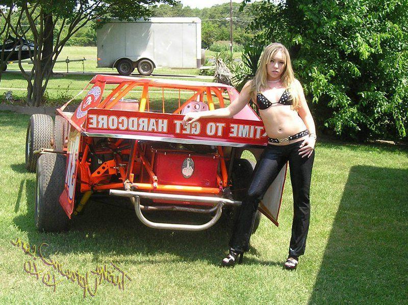 20P Pictures of Trisha Uptown teasing with a sports car