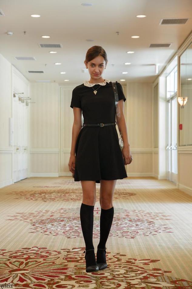 8P Pretty teen Uma Jolie flashes and teases at a hotel