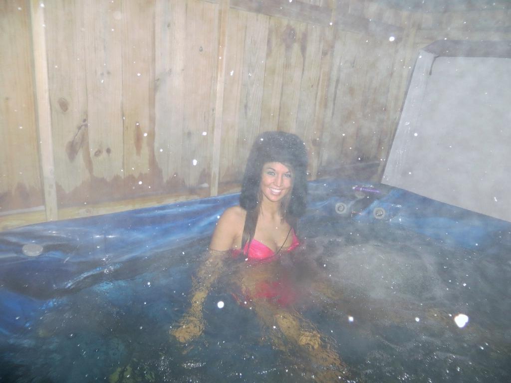 15P Teen hottie Val Midwest invites you to join her in the hot tub