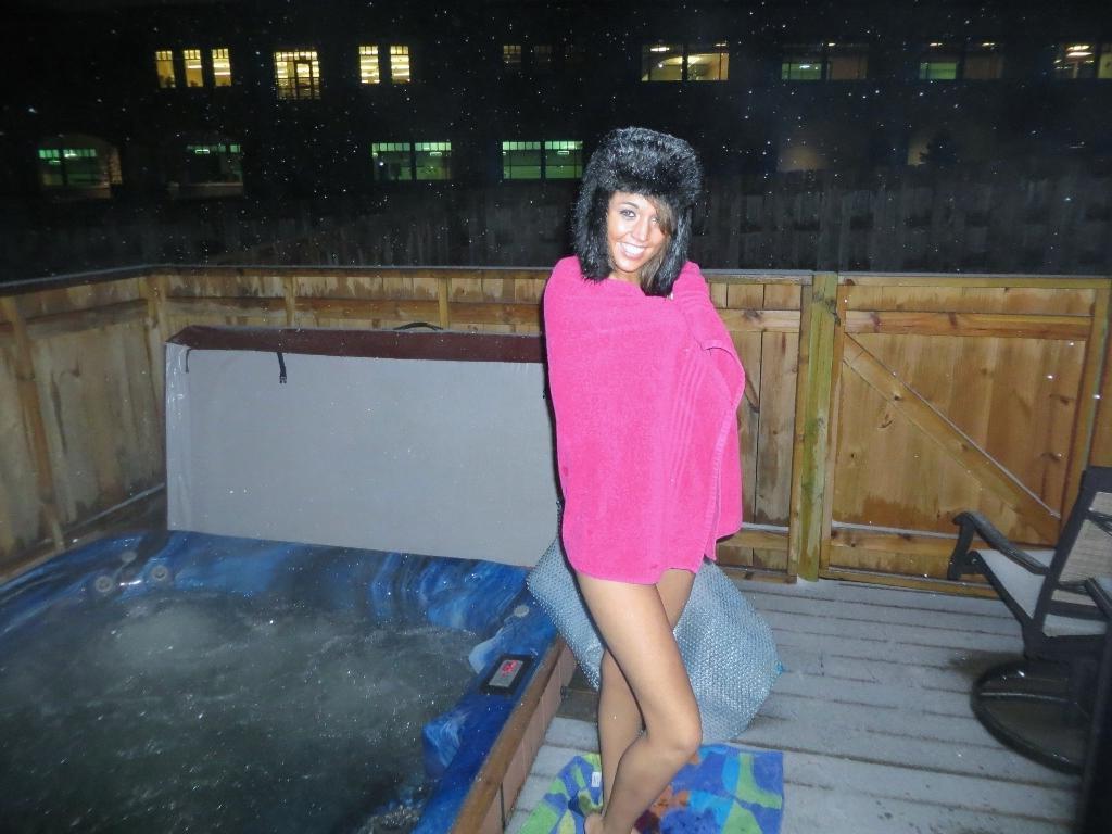 15P Teen hottie Val Midwest invites you to join her in the hot tub