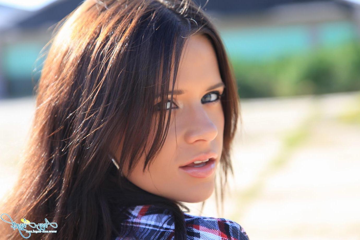 15P Ann Angel dresses up as a sexy country girl and teases