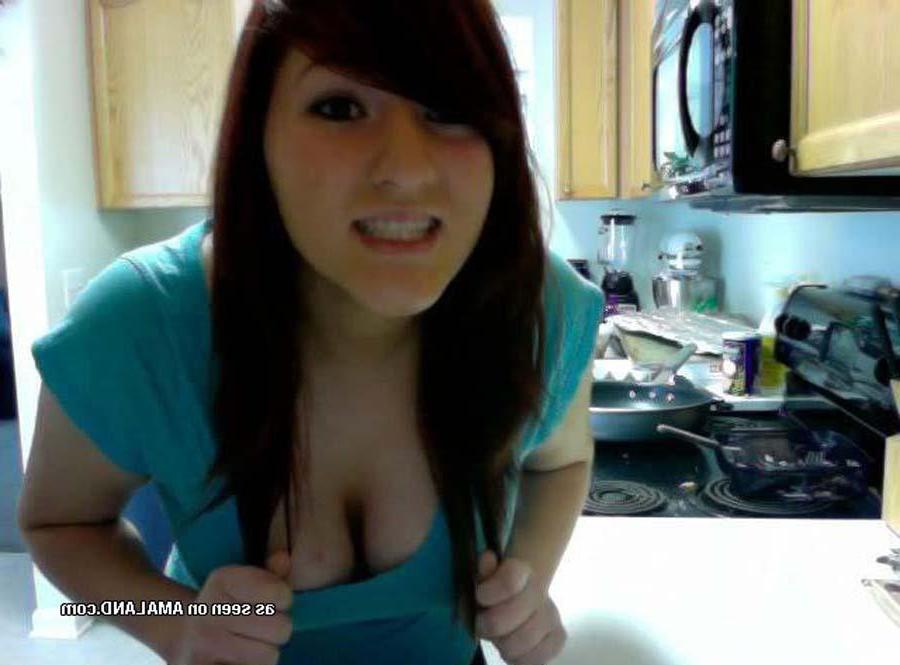 16P Hot collection of a big-tittied honey's selfpics