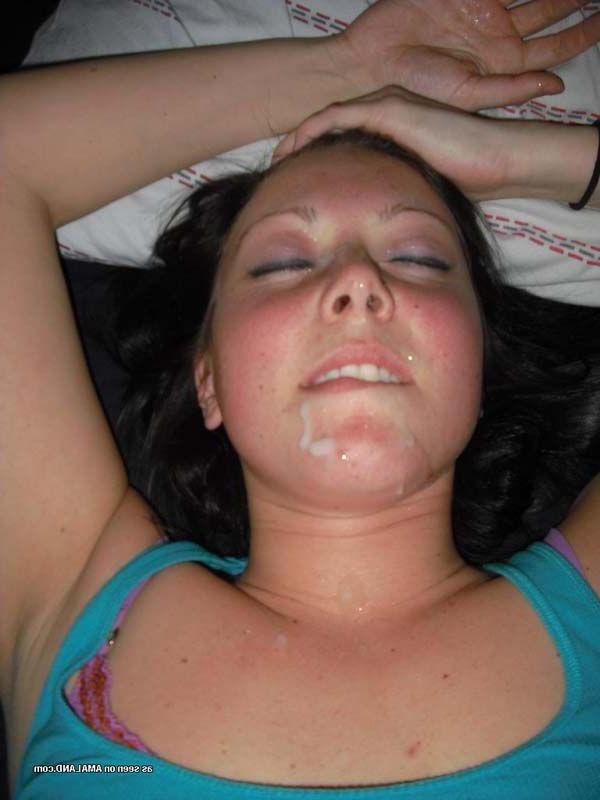 15P Pictures of horny girlfriends with jizz all over their faces