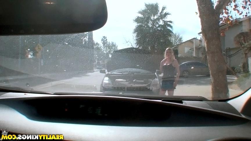 20P Blonde girl Tegan puts out in exchange for help with her car