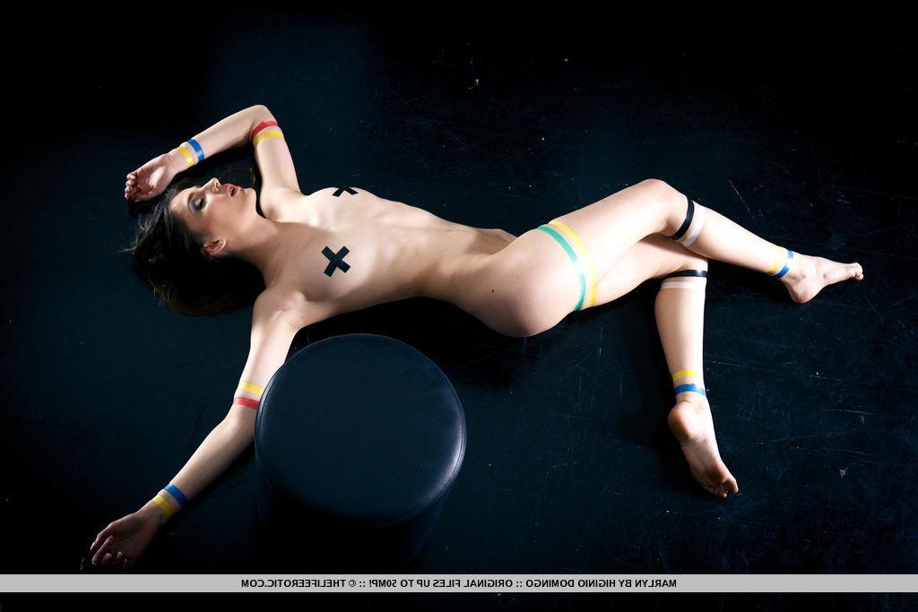 16P Brunette teen Marlyn shows you her hot body in "Vivid"