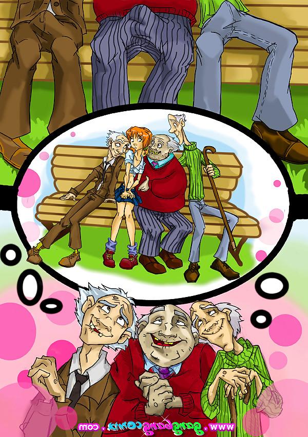 18P Gang Bang Comix (old on young)