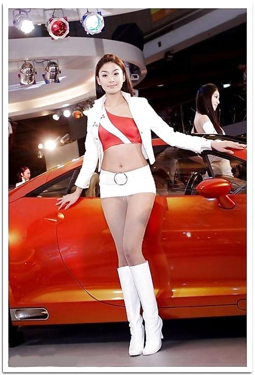 19P Car Show Pantyhose Models